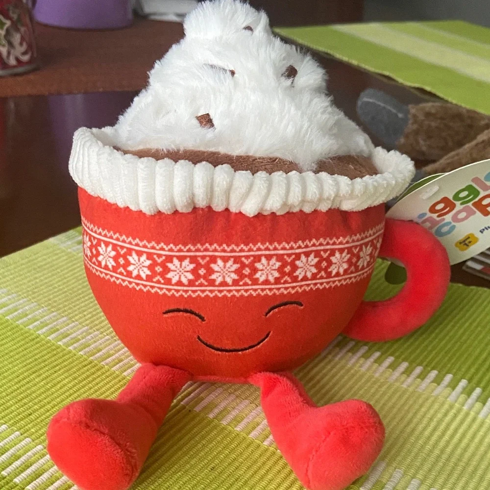 Target Red Plush Mug with Whipped Cream Top